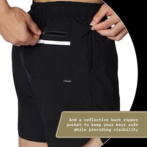 אגדות Luka HD מכנסי כושר קצרים לגברים | מכנסיים קצרים של אימון קלים ועמידים